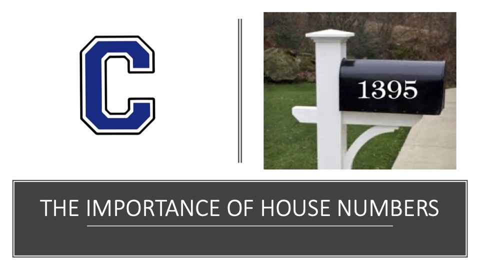 THE IMPORTANCE OF HOUSE NUMBERS